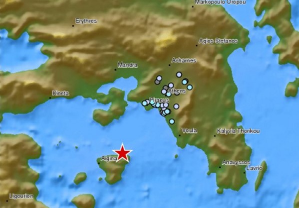Σεισμός 3,9 Ρίχτερ αισθητός στην Αθήνα